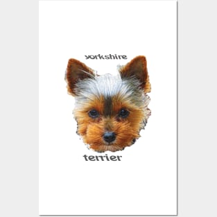 Printing dogs - Yorkshire Terrier Posters and Art